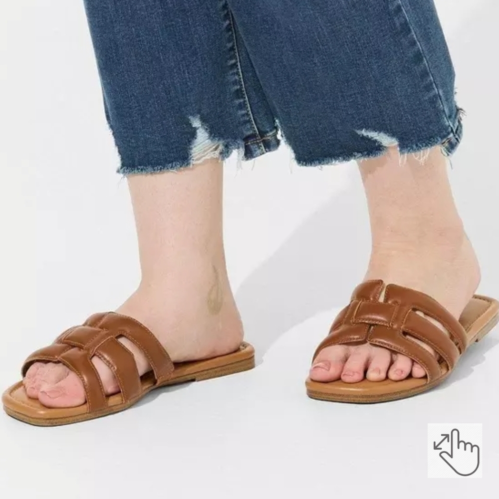 Torrid Tan Slide Sandals